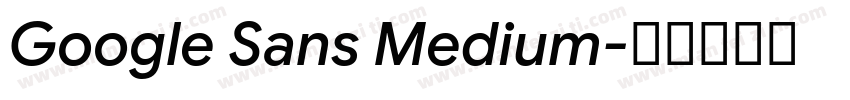 Google Sans Medium字体转换